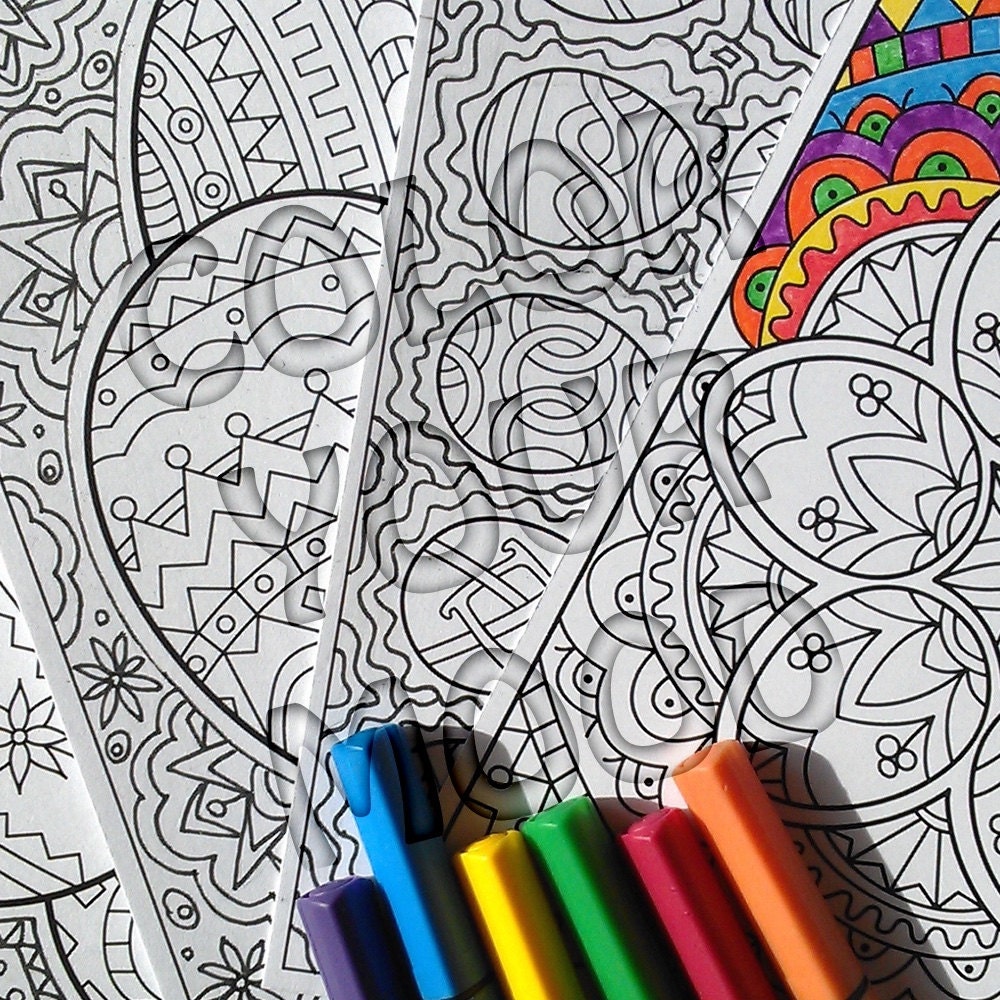 Hard copy: Easter eggs coloring postcards pages
