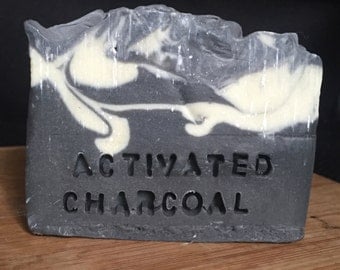 Handmade Activated Charcoal Soap, Natural, Organic