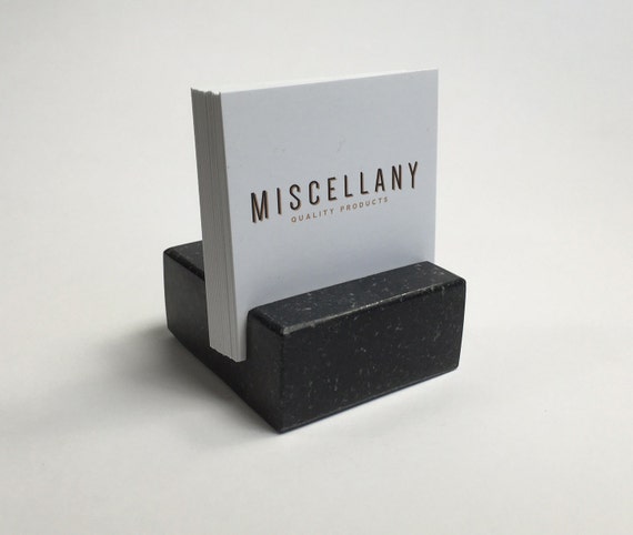 Square Business Card Holder Black Absolute By Miscellany Line