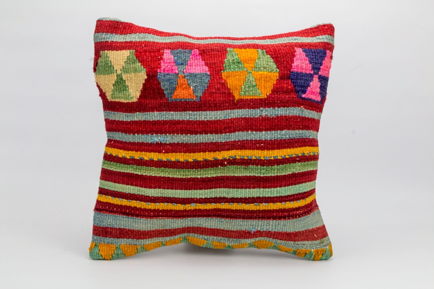 Kilim Cushion Cover Kilim Pillow Cover 16x16 inch by storeOrient