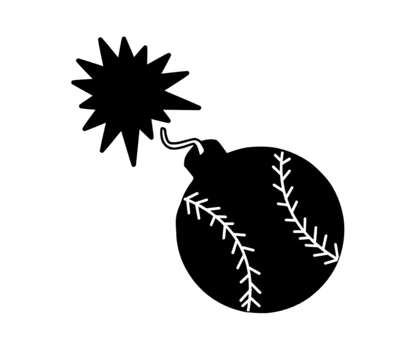 Softball Bomb SVG