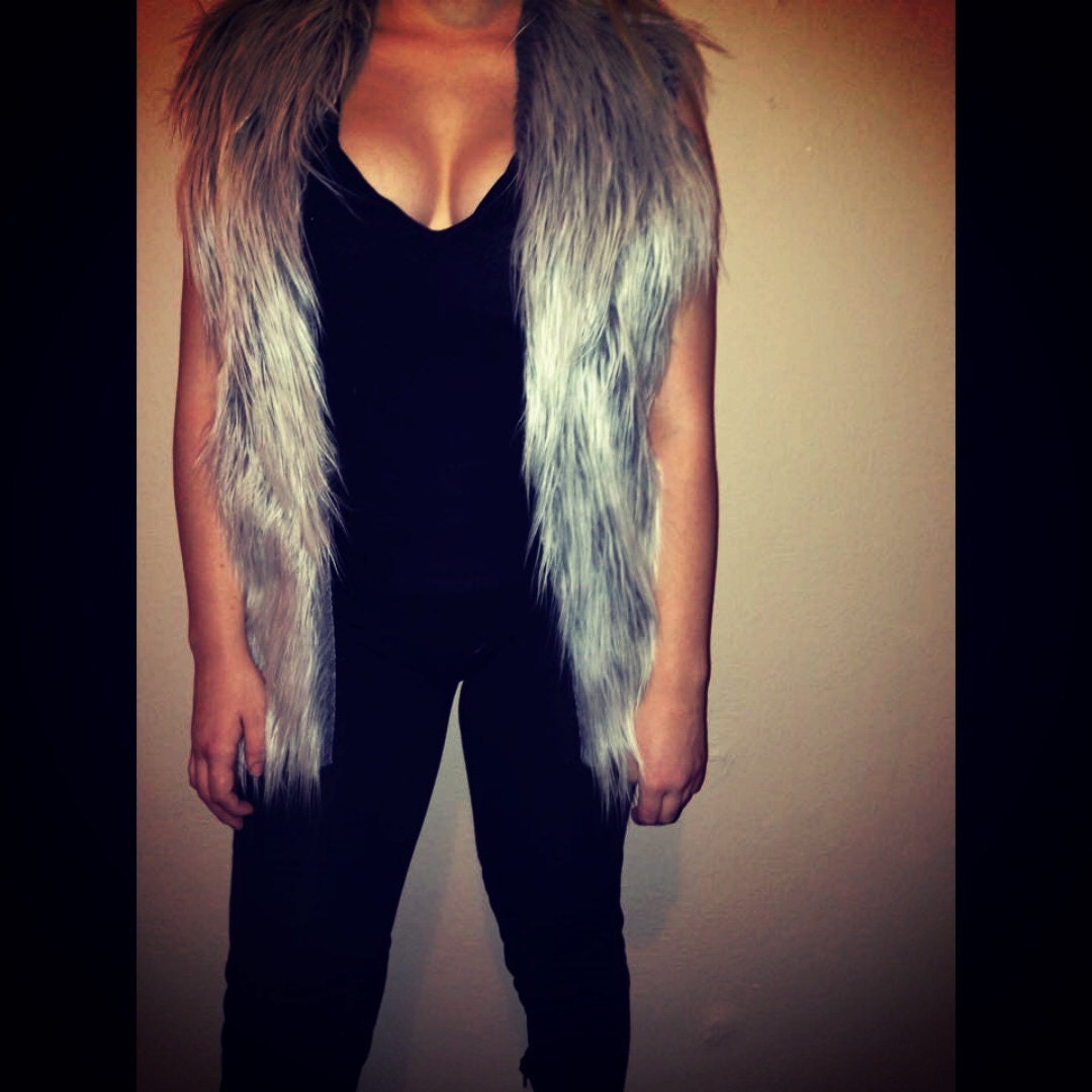 Faux Fur Waistcoat By Funkyroxboutique On Etsy 8175