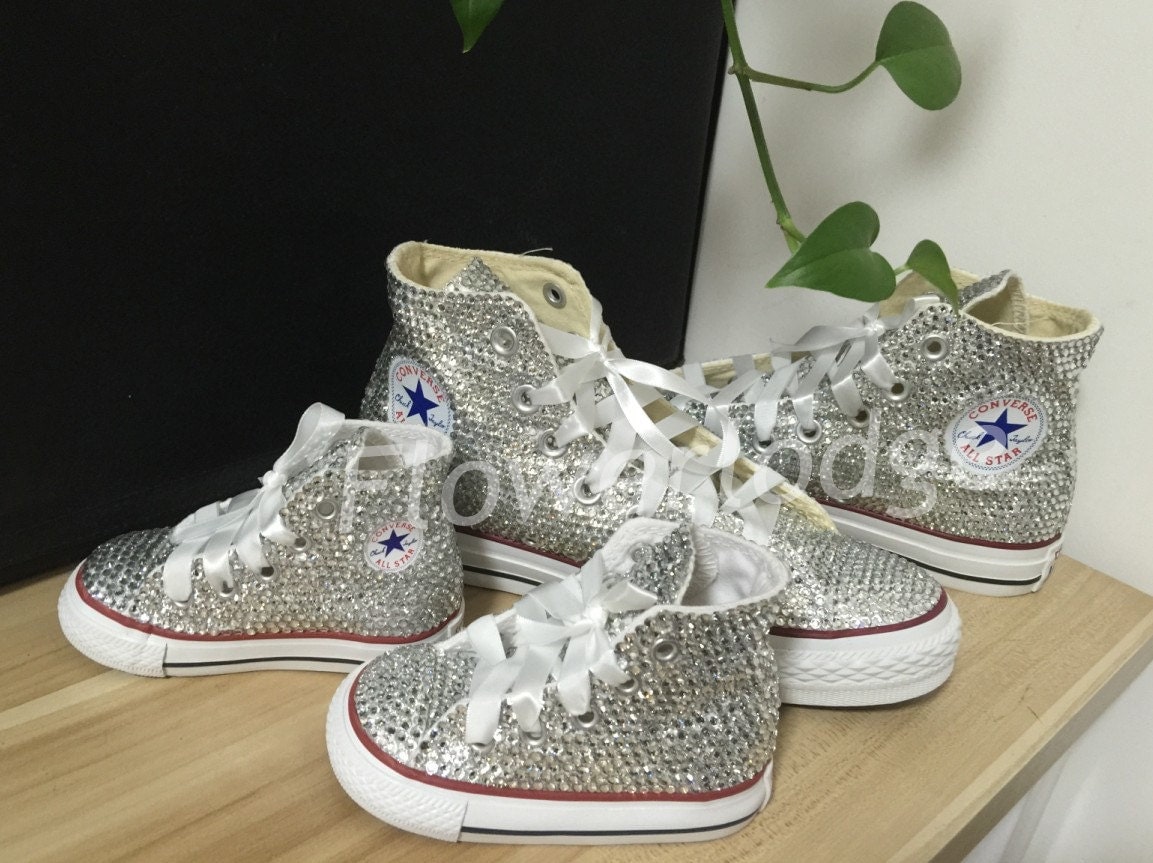 high top bling sneakers