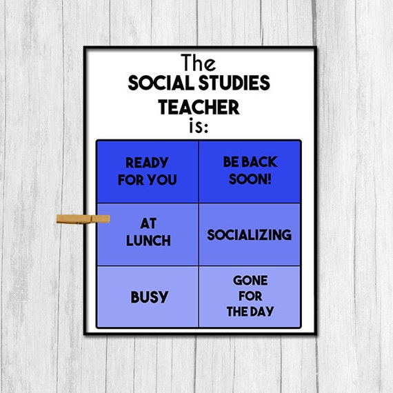 Social Studies Teacher Gift Digital Download Social Studies