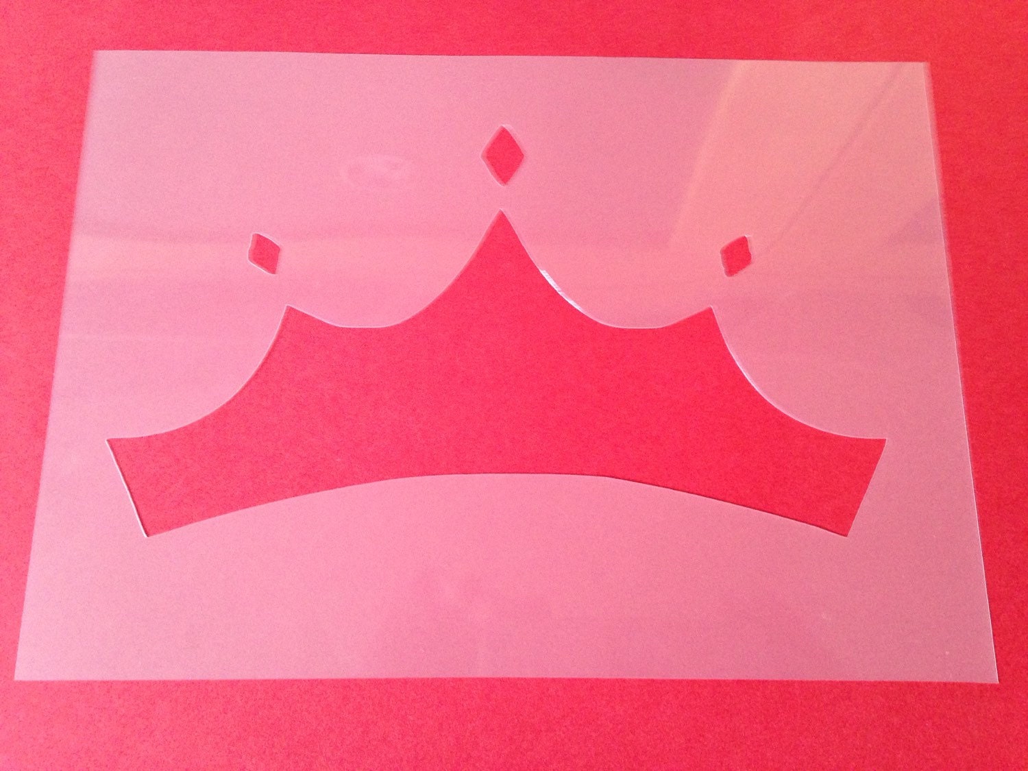 Tiara stencil crown princess craft silhouette Girls bedroom