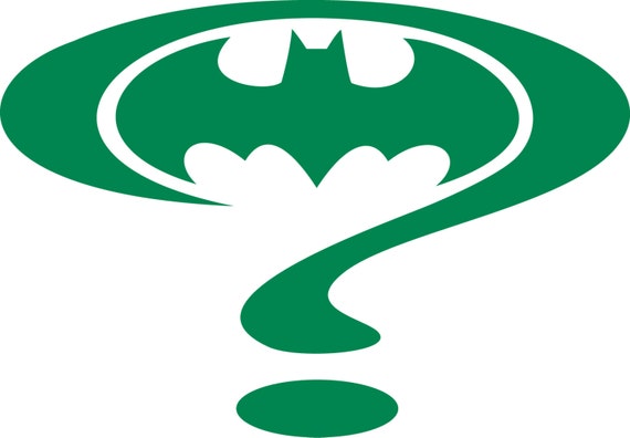 Riddler Batman Vinyl Sticker by MonsterArkhamsAsylum on Etsy