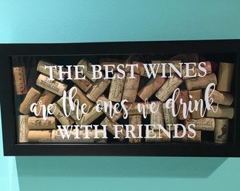 Wine Cork Shadow Box