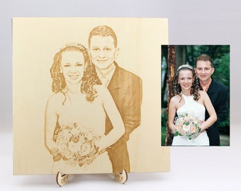 Personal Photo Wedding Album, Custom Wood Photo Album, Wooden Engraved Photo Album Alternative, Unique Wooden Photo Album, Wood Photo Album