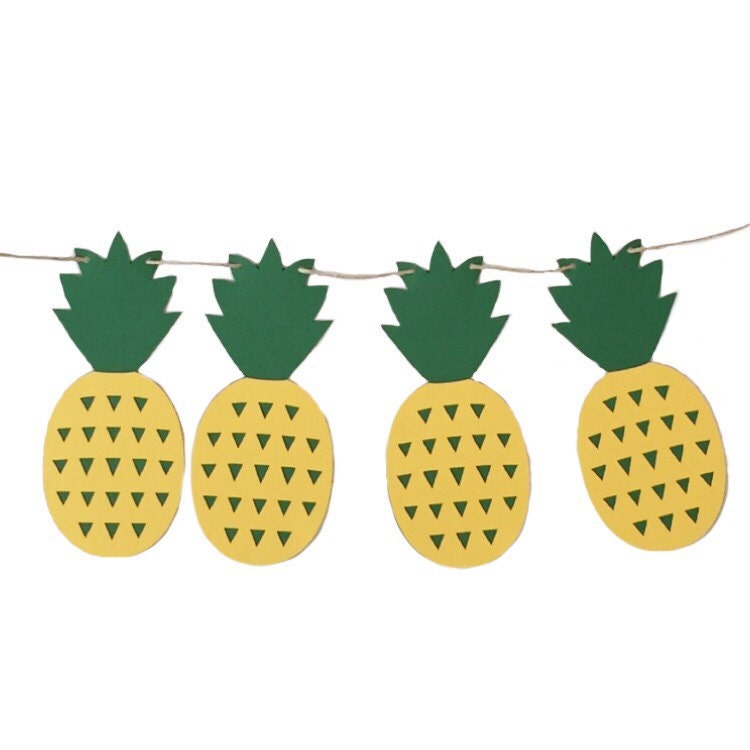 Pineapple Banner RTS Banner Pineapple Print Pineapple Decor