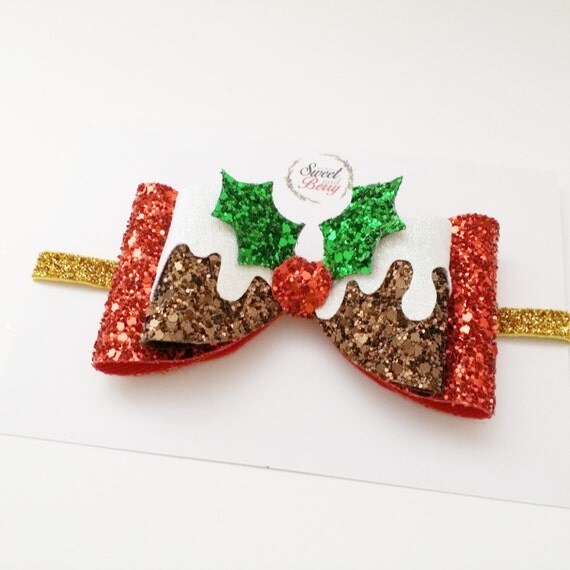 ORIGINAL Christmas pudding bow oversize bow Christmas