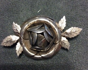 Silver Brooch Art Deco