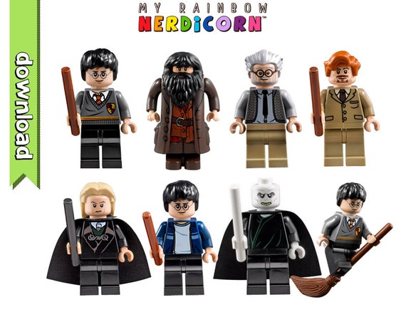 Harry Potter Lego characters clipart Lego by MyRainbowNerdicorn