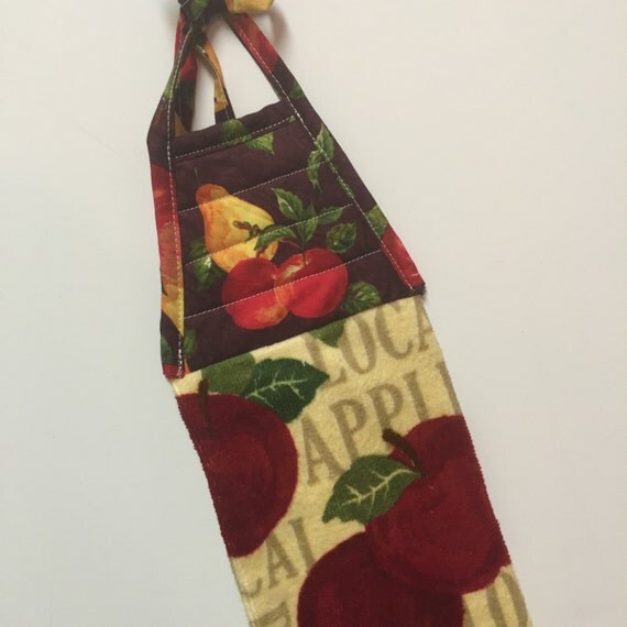 Apples and Pears Hanging Kitchen Towel Teacher GiftApples