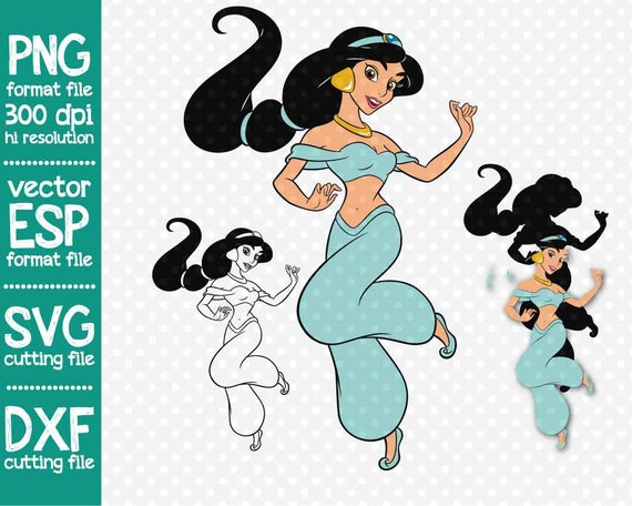 Download Princess Jasmine clipart SVG cutting file PNG by ...