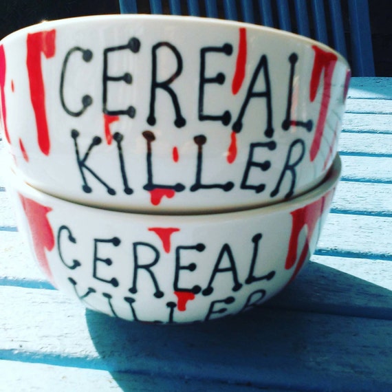 CEREAL KILLER.. Breakfast bowl. Gift for him. Unique gift.