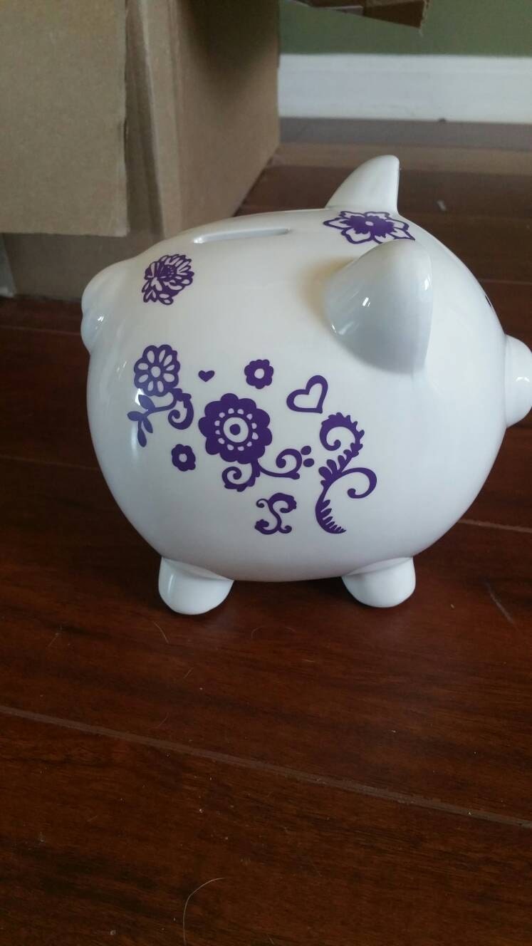 Personalized piggy bank, piggy bank, custom bank ...