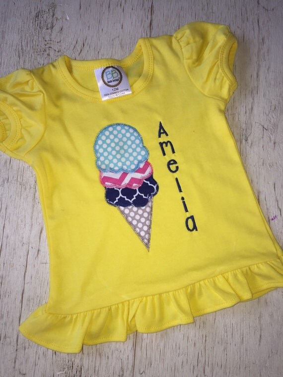 Pink Glitter Ice Cream Boxy Tee