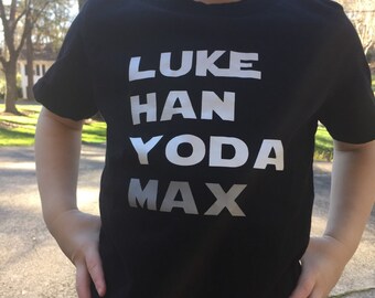 Custom Stars Wars Tshirt, Shirt for Kids, Star Wars Shirt, Custom name, Personalized Shirt, Gift for Kids, Tshirt for Boys, Top for Girls