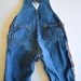 Vintage Cowboy or Cowgirl Oshkosh Overalls with Suede Fringe / Baby Overalls