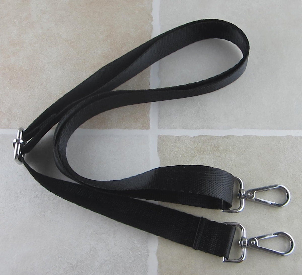Black Nylon Strap for Bag 1 inch Wide Cross Body Strap