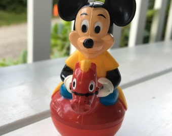 Items similar to vintage Mickey Mouse squeak toy Walt Disney Prod ...