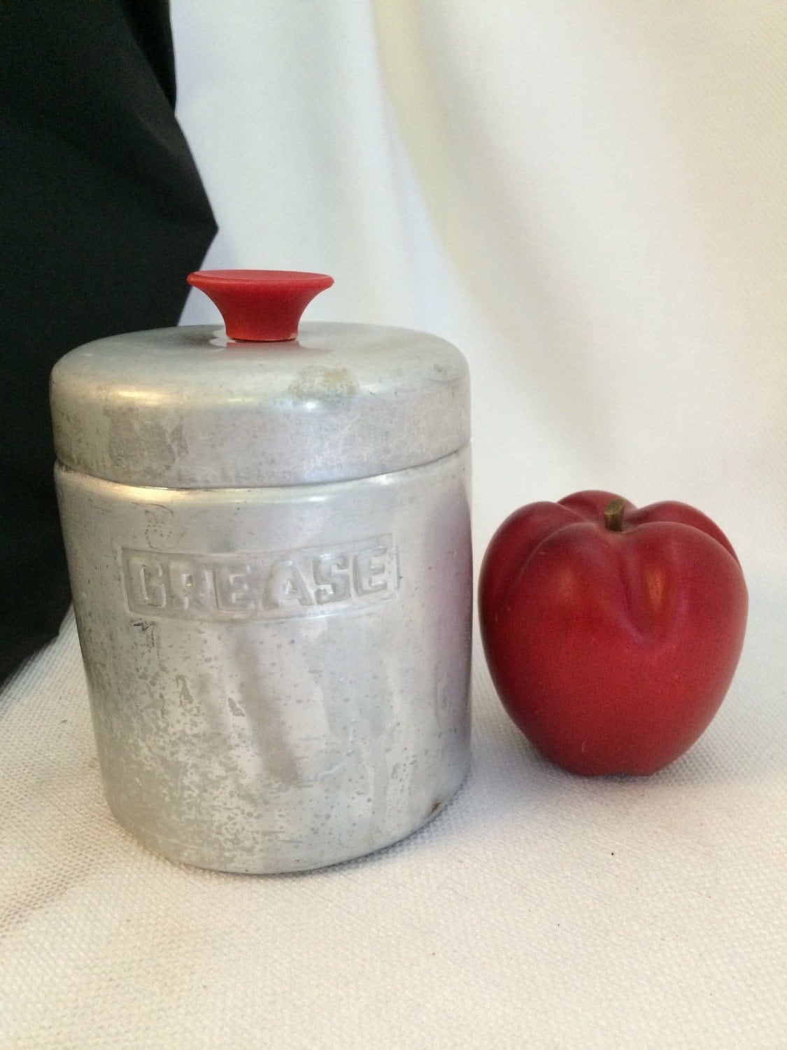 Metal Grease Canister Bacon Grease Storage Vintage