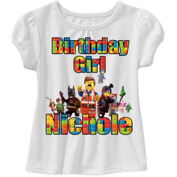 etsy lego birthday shirt