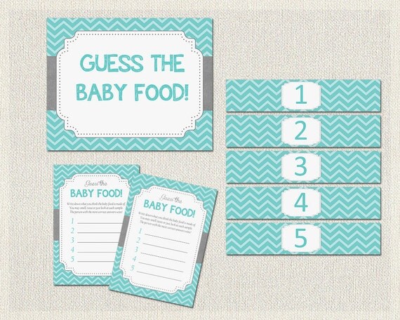 GUESS the Baby FOOD | Baby Food Game | Boy Blue Turquoise | Gray ...