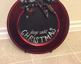 Items similar to Days Until Christmas Countdown Blackboard on Etsy