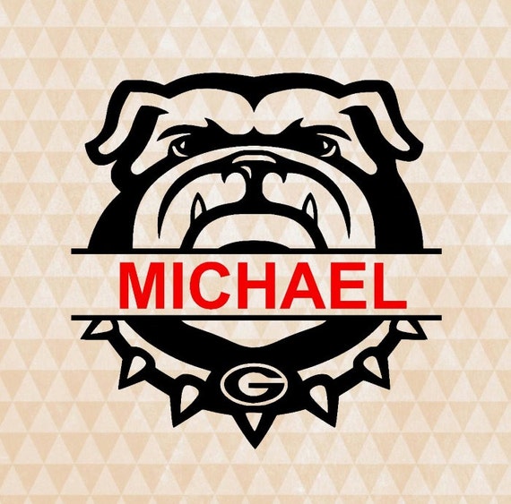 Download split Georgia Bulldogs SVG and .studio by OhThisDigitalFun on Etsy