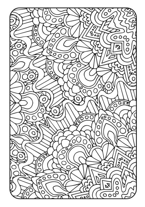 Adult Coloring Book Art Therapy Volume 3 Printable