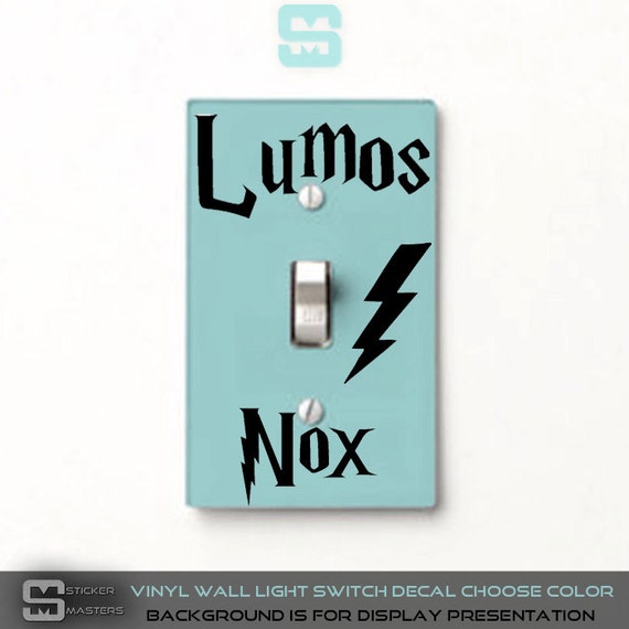 Harry Potter Lumos Nox Light Switch Vinyl Wall by StickerMasters