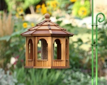 Unique wood bird feeder related items Etsy