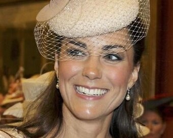 Simulated Pearl with Crystals as seen on Kate Middleton