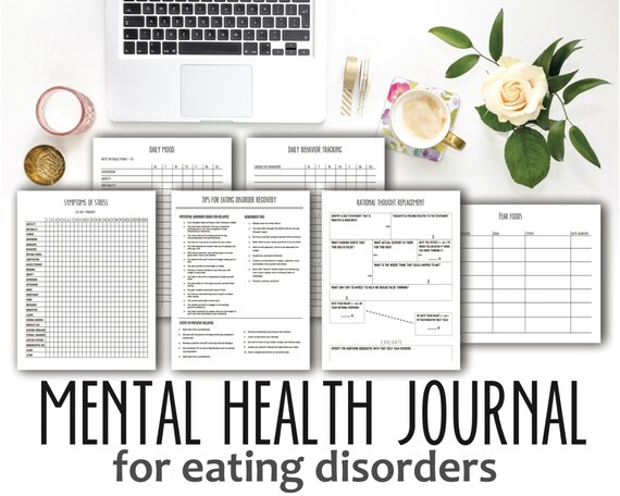 Printable Therapy Journal for Eating Disorders by TherapyJournals