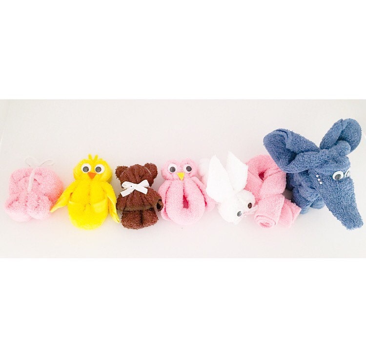 Baby Shower Favors Washcloth Favors Washcloth Animals