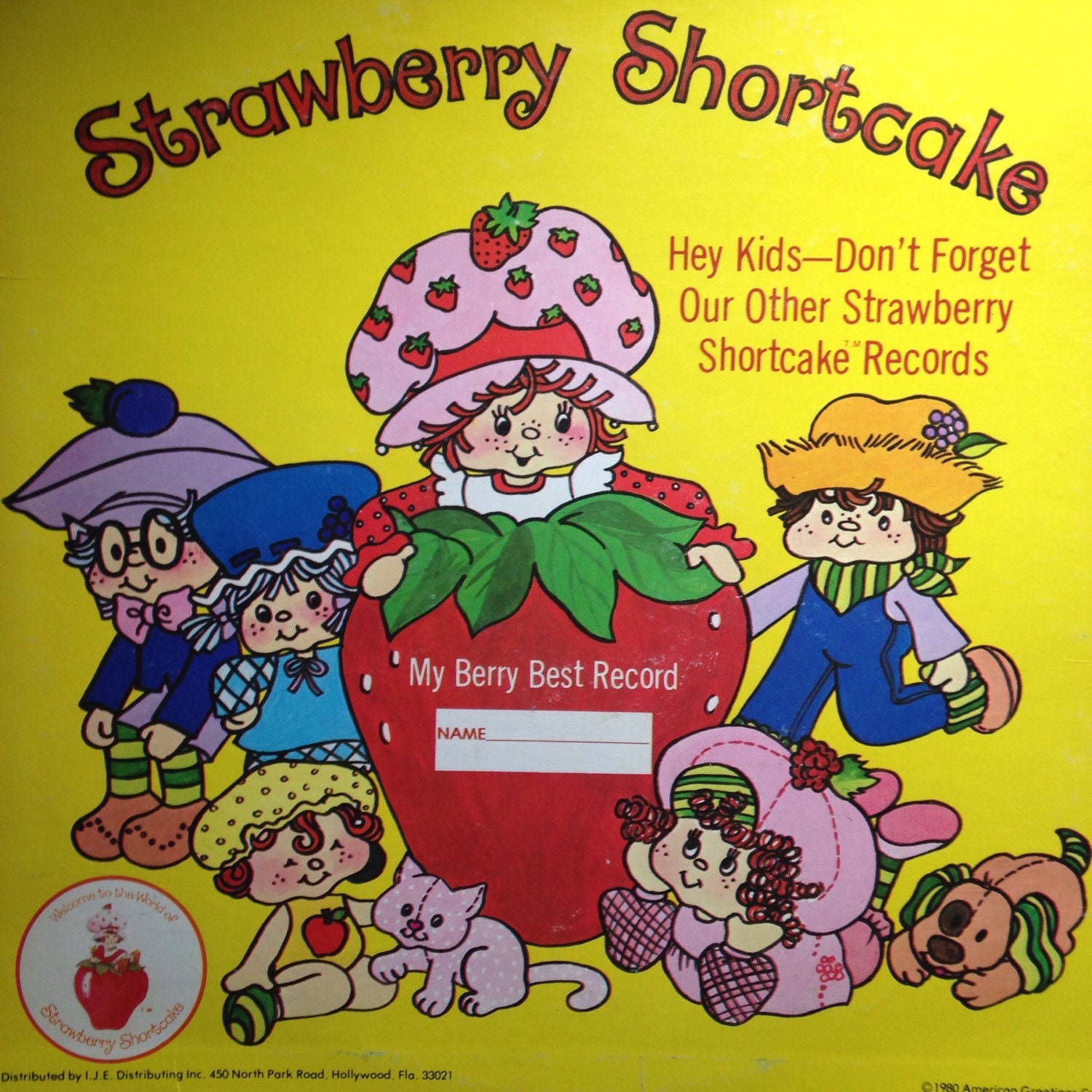 1980 vintage strawberry shortcake kids stuff by GingerwoodDrive