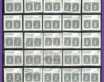 25 Grey Postage Stamps - Vintage Postage - Capex