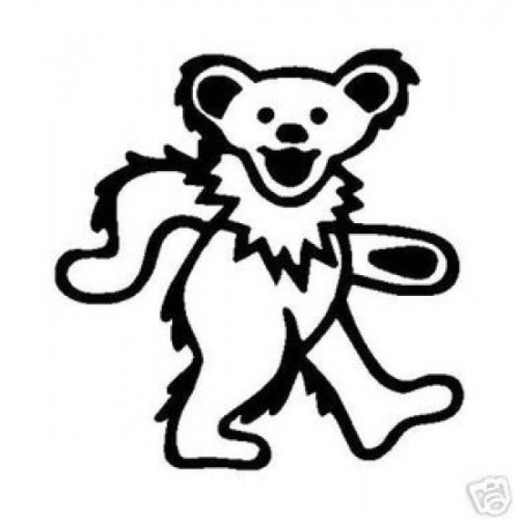 Items similar to Grateful Dead Bear 5inch decal on Etsy