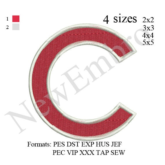 Chicago Cubs logo embroidery design embroidery pattern by NewEmbro