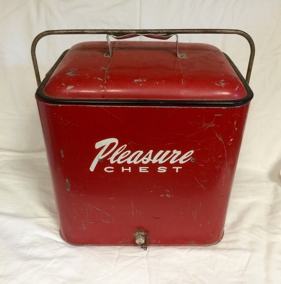 SALE Vintage Antique Cooler Pleasure Chest All by SalvageAndHawk