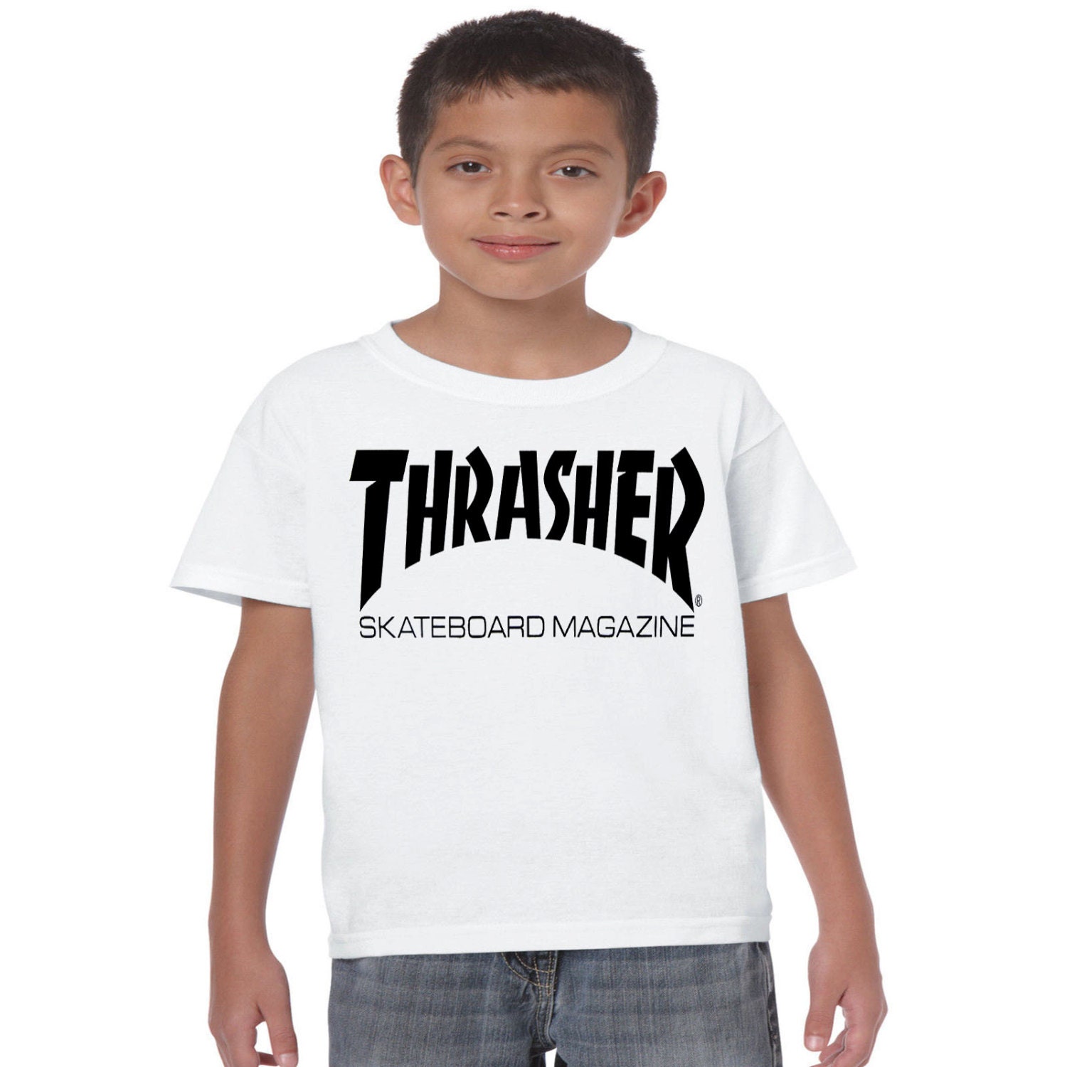 kids thrasher t shirt kids unisex skateboard tshirt birthday