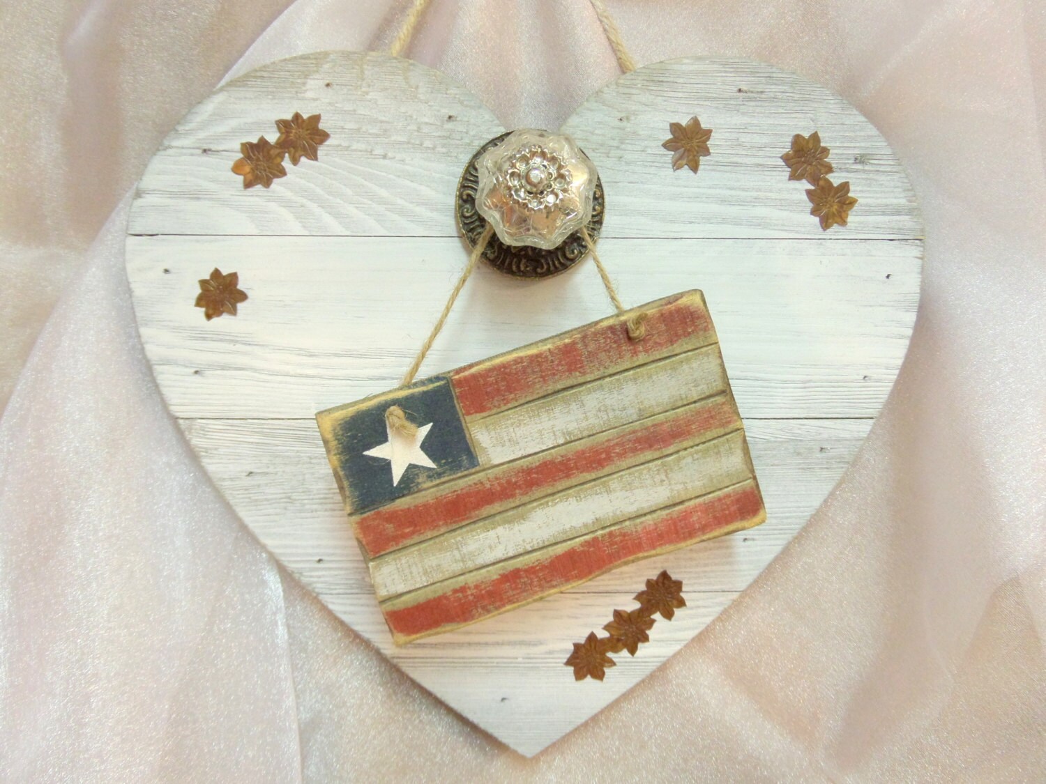 Heart Wall Decor Shabby Chic Heart Rustic Heart Shabby Chic