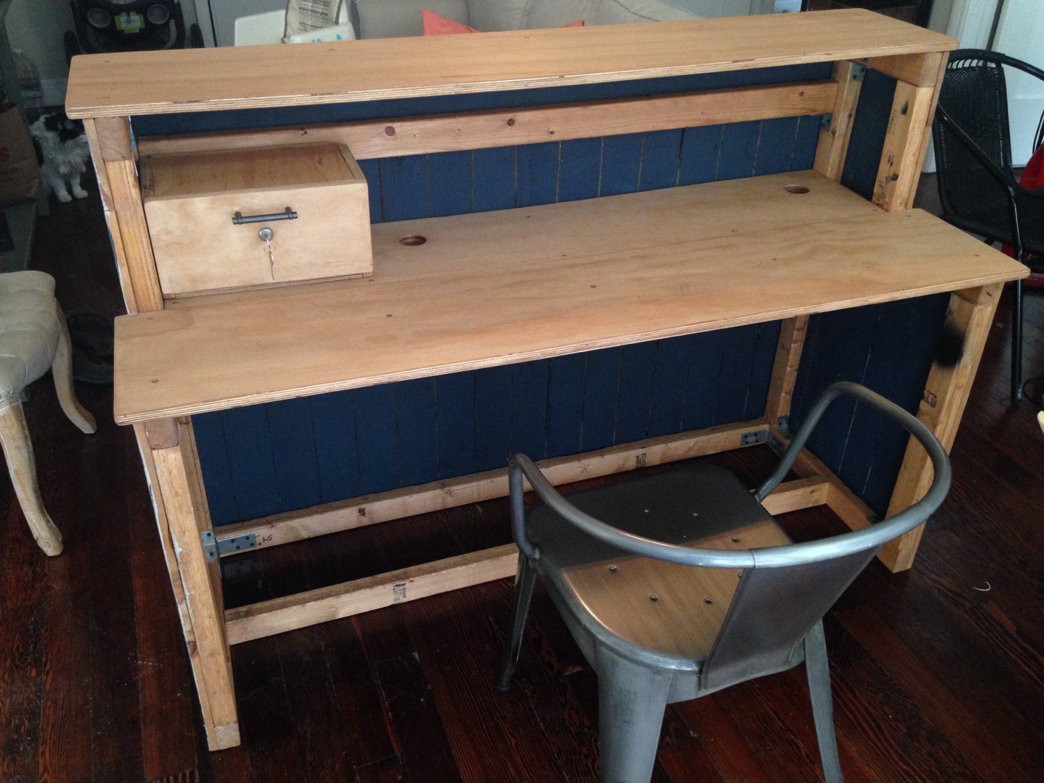 Cash Wrap Desk POS counter signing desk Made by oursolecreations