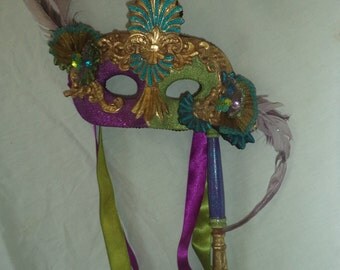 mardi gras pumpkin decoration