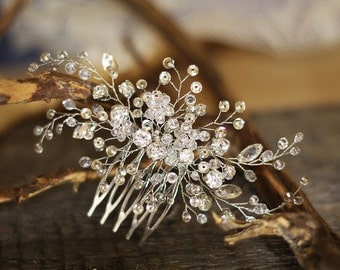 Bridal Hair Comb, Wedding Hair Comb,Crystal Bridal Hair Comb, Crystal Hair Comb, Bridal Headpiece, Crystal Headpiece, Wedding Headpiece.