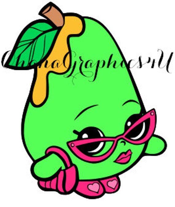 Items similar to Shopkins Inspired Posh Pear SVG on Etsy