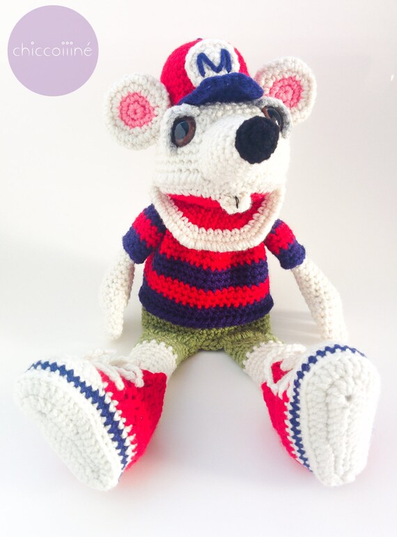 Mouse Crochet Hand Puppet / Hand Puppets / Amigurumi / Crochet