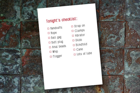 kink couples checklists