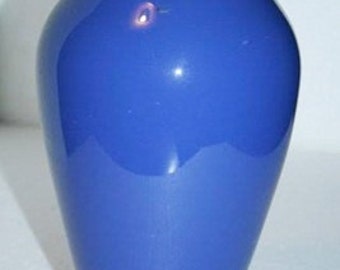 Vintage scandinavian small blue vase